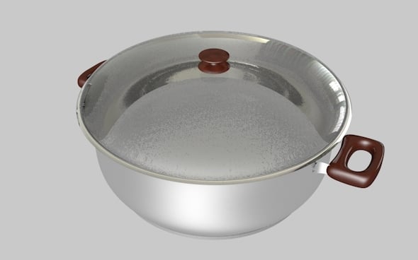 Saucepan Cooker Stewpot Animated and Render Ready - 3DOcean Item for Sale