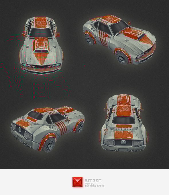 Low Poly Car 01 - 3DOcean Item for Sale