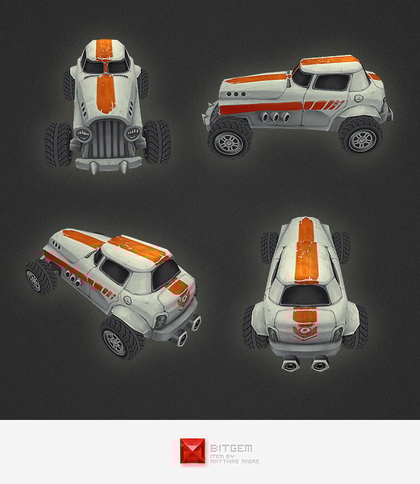 Low Poly Car 05 - 3DOcean Item for Sale