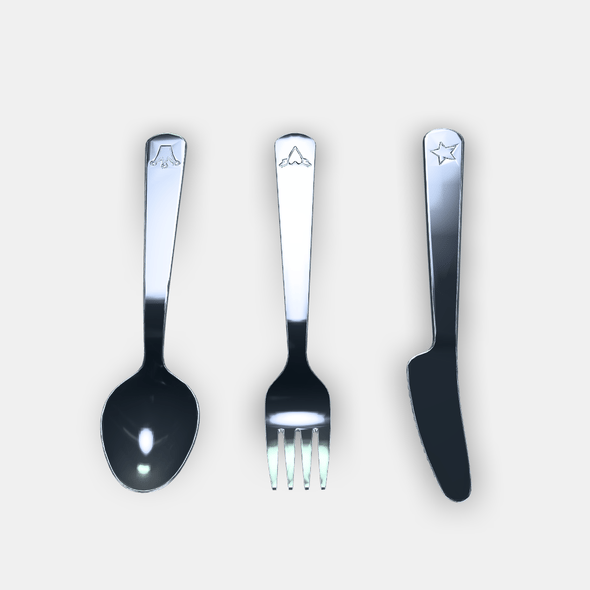 FABLER 3-piece cutlery set - 3DOcean Item for Sale