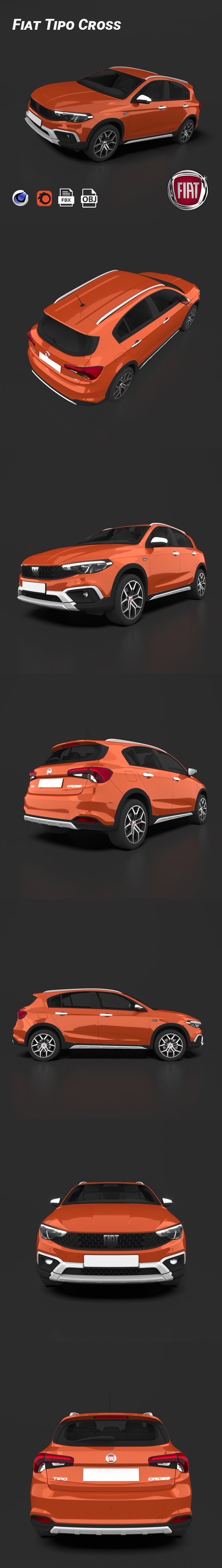 Fiat Tipo Cross - 3DOcean Item for Sale
