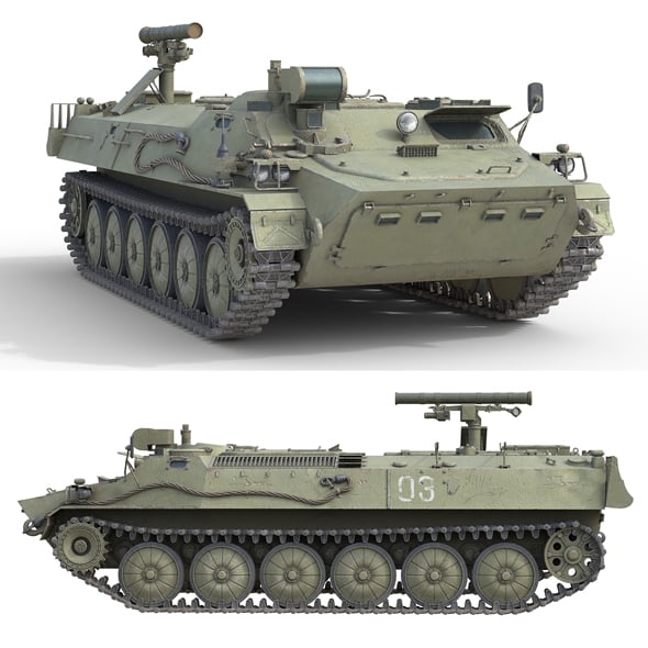 9K114 Shturm Saclos Soviet Anti Tank Missile - 3DOcean Item for Sale