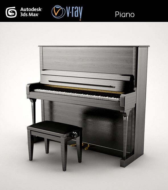 Piano - 3DOcean Item for Sale
