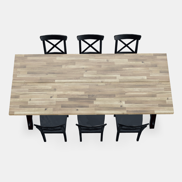 SKOGSTA - INGOLF Table and 6 chairs - 3DOcean Item for Sale