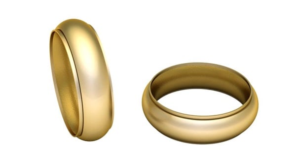 SIMPLE GOLD RING 3D PRINTABLE MODEL - 3DOcean Item for Sale