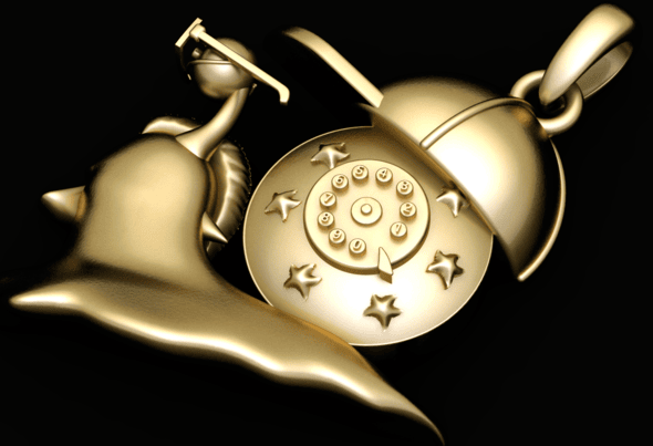 SNAIL ANIMAL PENDANT 3D PRINTABLE MODEL - 3DOcean Item for Sale