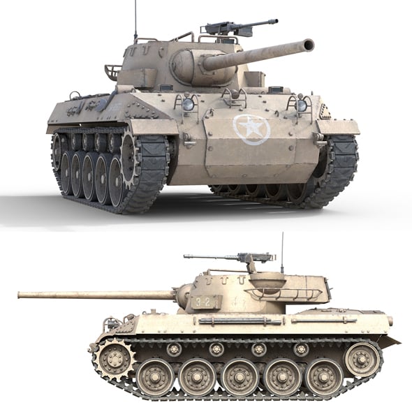 M18 Hellcat Tank destroyer - 3DOcean Item for Sale