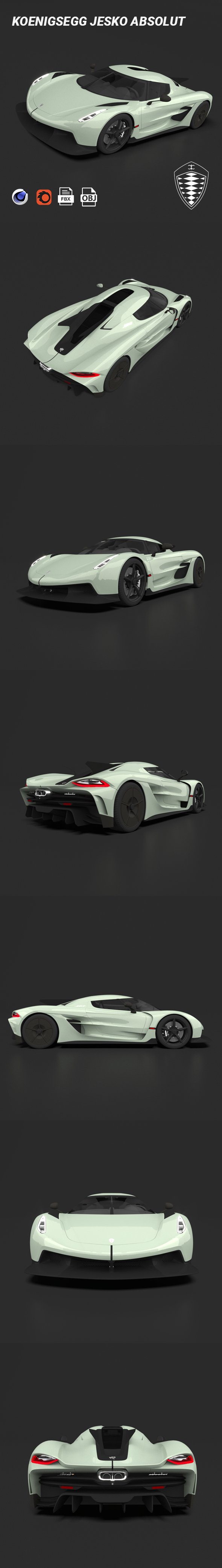 Koenigsegg Jesko Absolut - 3DOcean Item for Sale