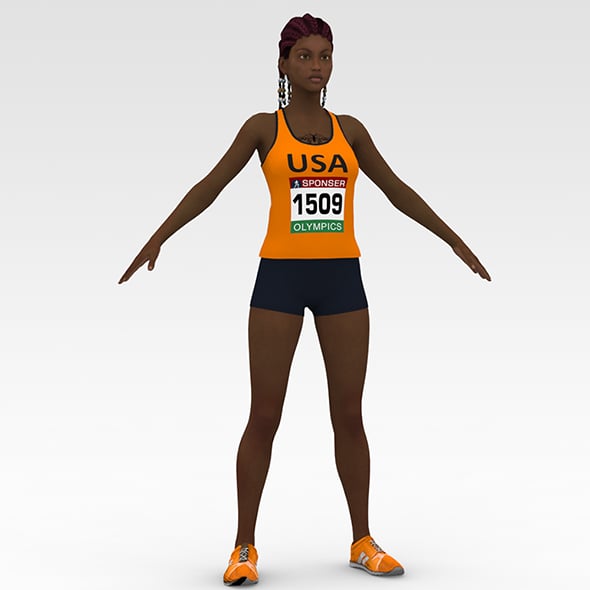 Athlete Runner - 3DOcean Item for Sale
