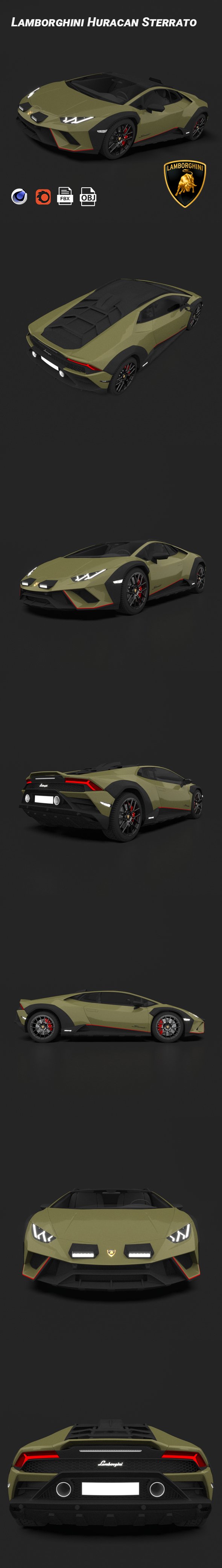 Lamborghini Huracan Sterrato - 3DOcean Item for Sale