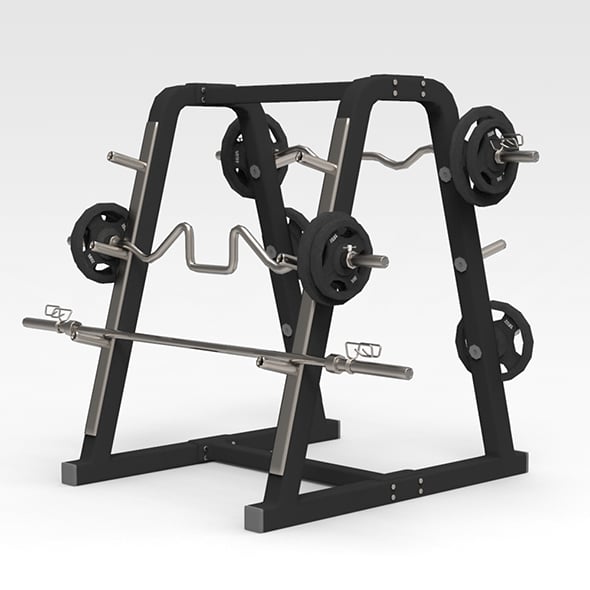 Barbell Stand - 3DOcean Item for Sale