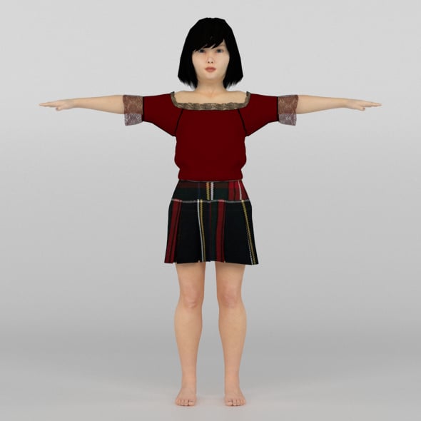 Chienese Girl - 3DOcean Item for Sale