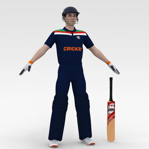 Cricket Batsman - 3DOcean Item for Sale