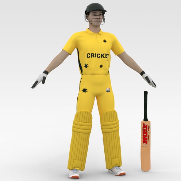 Cricket Batsman - 3DOcean Item for Sale