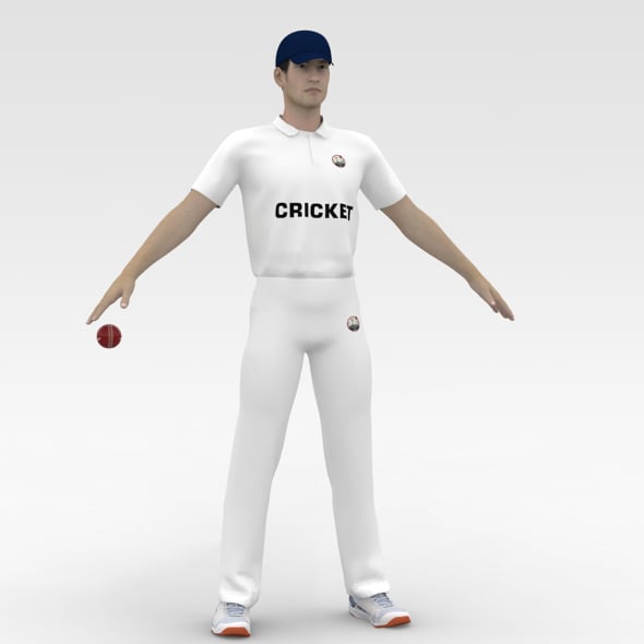 Cricket Bowler - 3DOcean Item for Sale