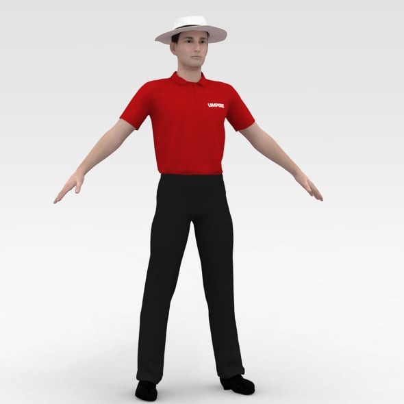 Cricket Umpire - 3DOcean Item for Sale