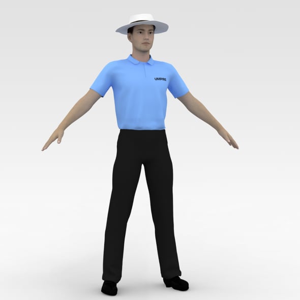 Cricket Umpire - 3DOcean Item for Sale