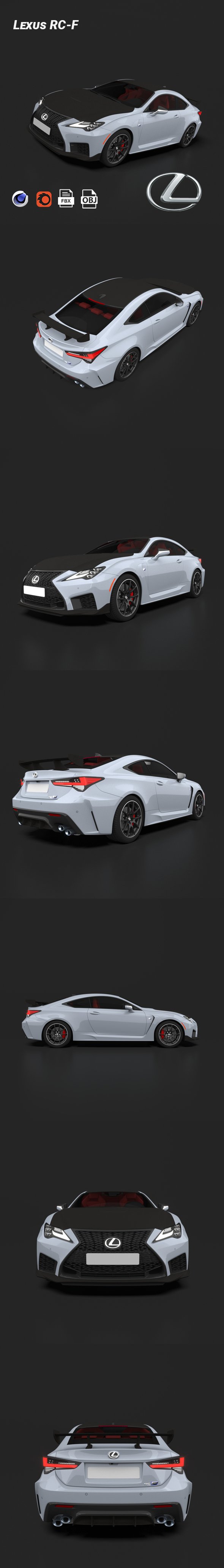 Lexus RC-F Track Edition - 3DOcean Item for Sale