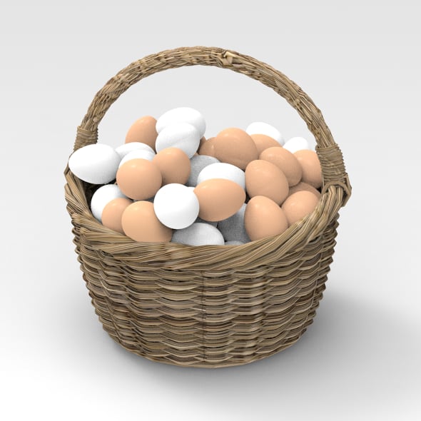 Egg Basket - 3DOcean Item for Sale