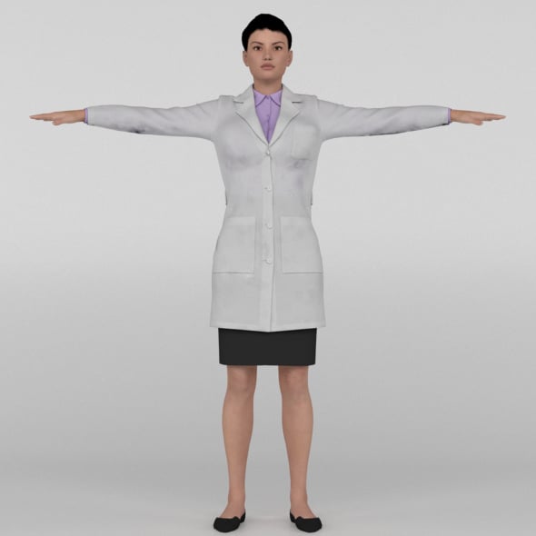 Female Doctor - 3DOcean Item for Sale