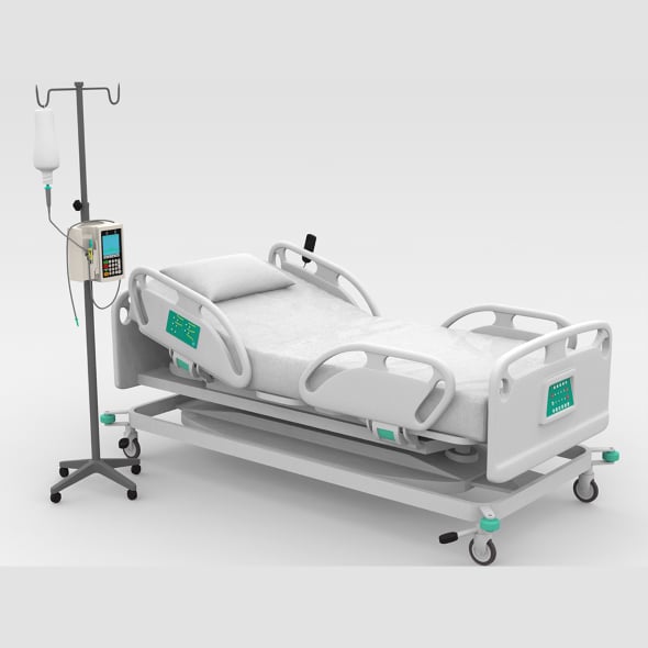 Hospital Bed - 3DOcean Item for Sale