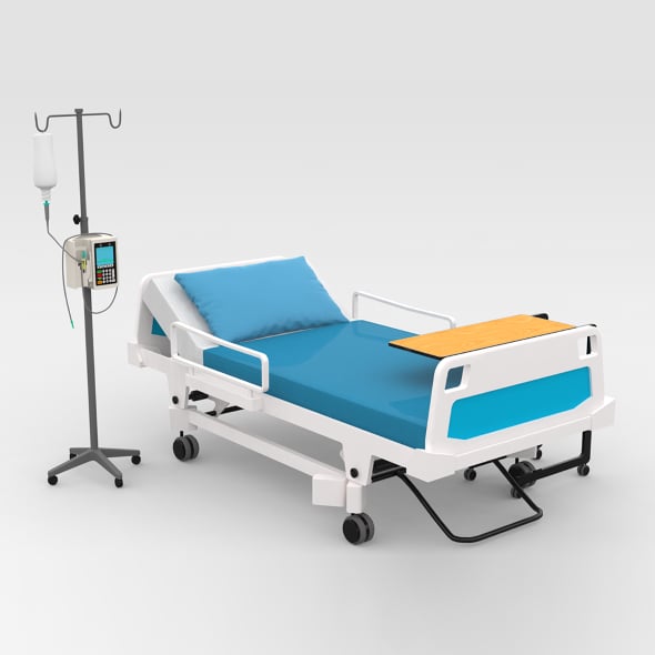 Hospital Bed - 3DOcean Item for Sale