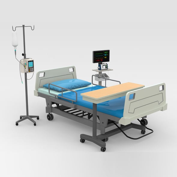 Hospital Bed - 3DOcean Item for Sale