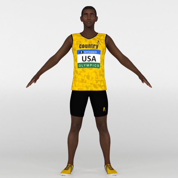 Athlete Runner - 3DOcean Item for Sale
