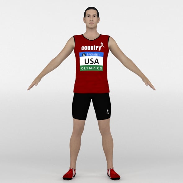 Athlete Runner - 3DOcean Item for Sale