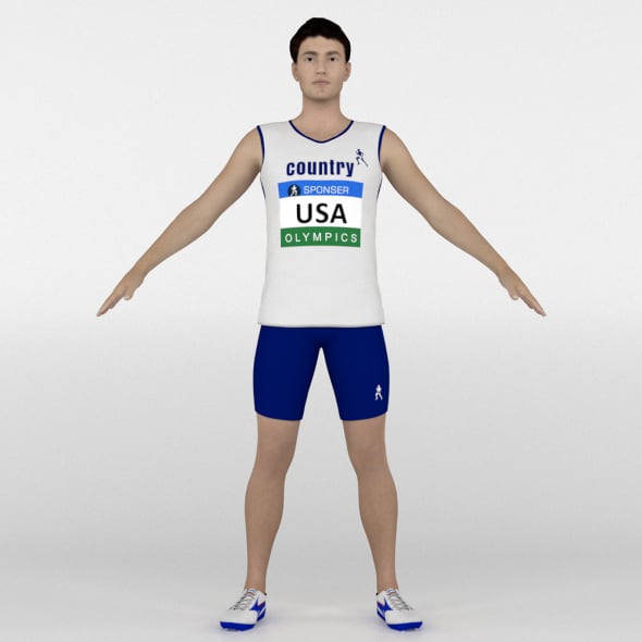 Athlete Runner - 3DOcean Item for Sale