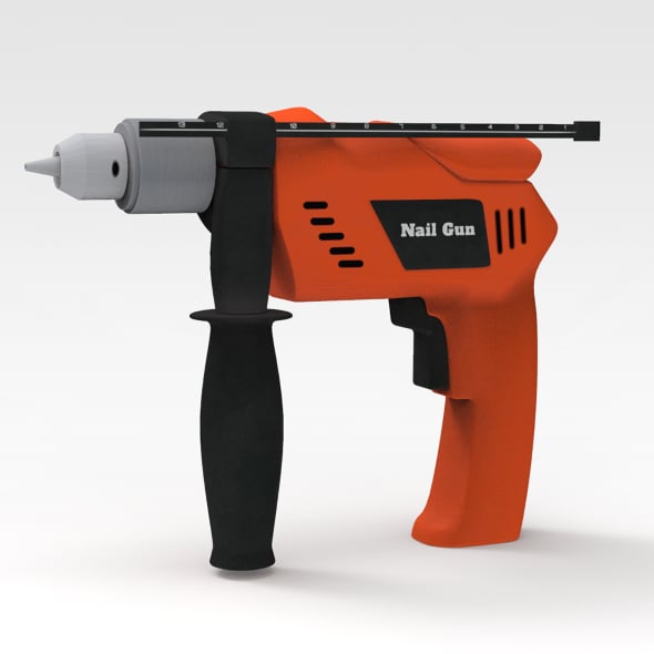 Nail Gun - 3DOcean Item for Sale