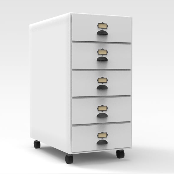 Office Drawers - 3DOcean Item for Sale