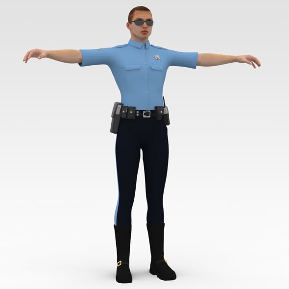 Police Cop - 3DOcean Item for Sale