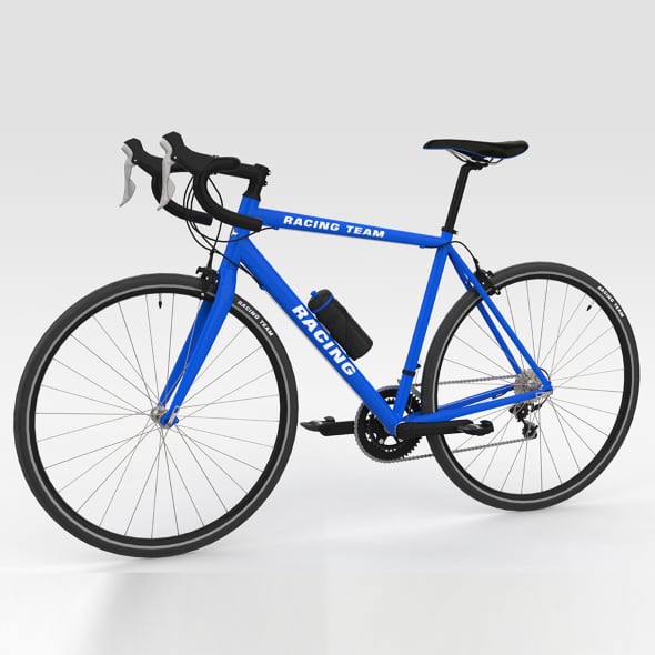 Racing Bicycle - Blue - 3DOcean Item for Sale