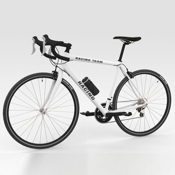 Racing Bicycle - Grey - 3DOcean Item for Sale