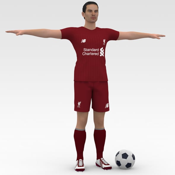 Soccer Player Liverpool - 3DOcean Item for Sale