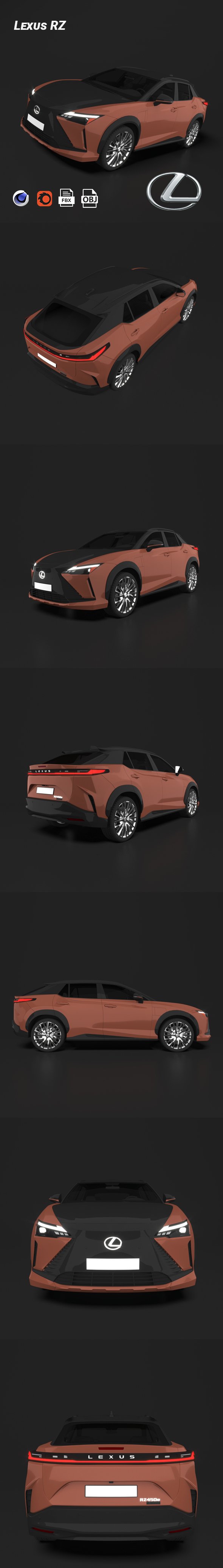 Lexus RZ 450e - 3DOcean Item for Sale