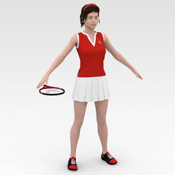 Tennis Player - 3DOcean Item for Sale
