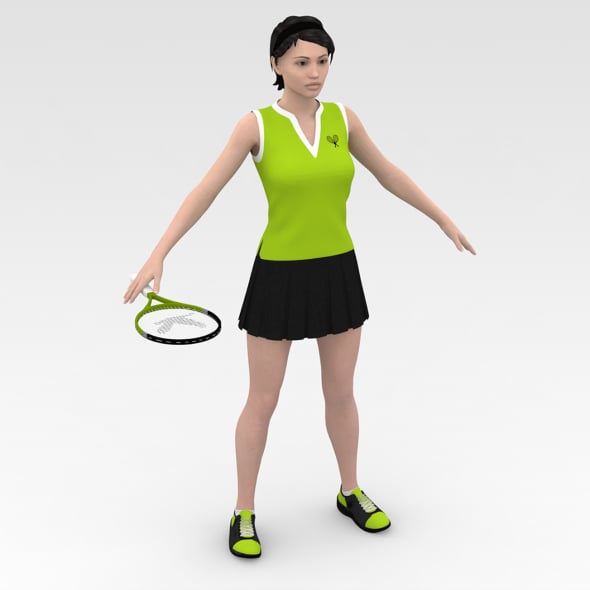 Tennis Player - 3DOcean Item for Sale