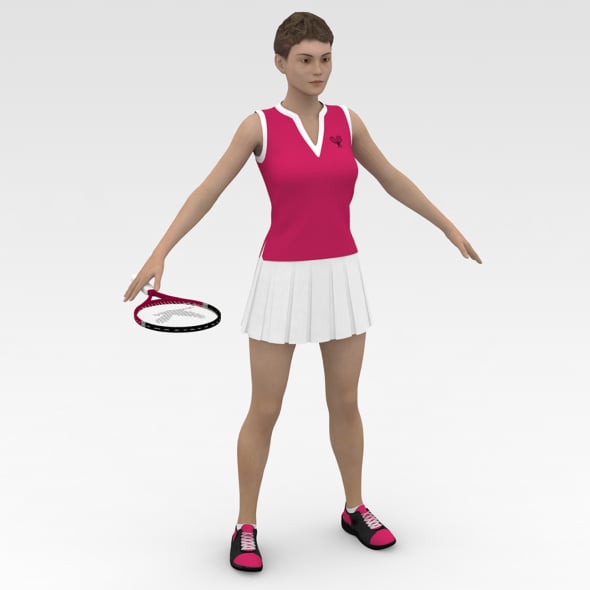Tennis Player - 3DOcean Item for Sale
