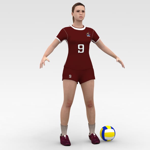Volleyball Player - 3DOcean Item for Sale