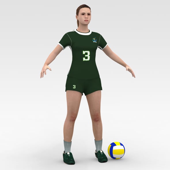 Volleyball Player - 3DOcean Item for Sale