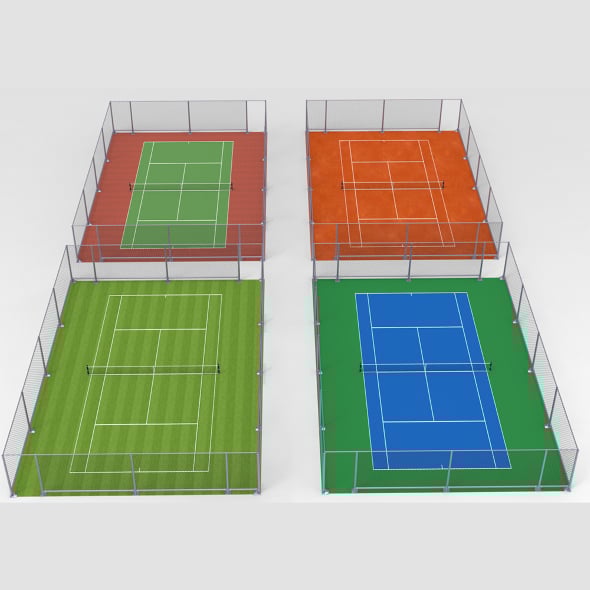 Tennis Court Collection - 3DOcean Item for Sale