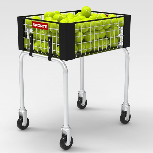 Tennis ball Basket - 3DOcean Item for Sale