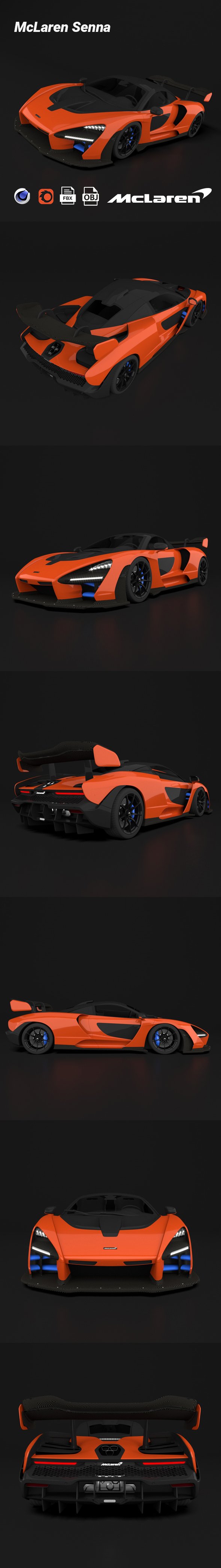 McLaren Senna - 3DOcean Item for Sale