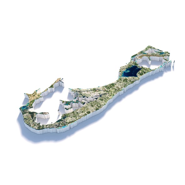 Bermuda Terrain Map - 3DOcean Item for Sale