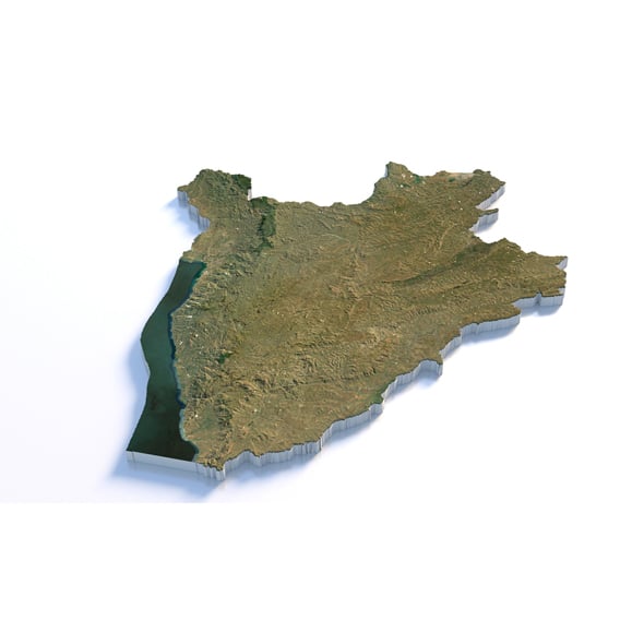 Burundi Terrain Map - 3DOcean Item for Sale