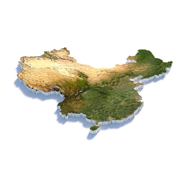 China Terrain Map - 3DOcean Item for Sale