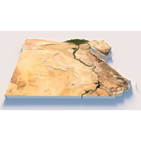 Egypt Terrain Map - 3DOcean Item for Sale