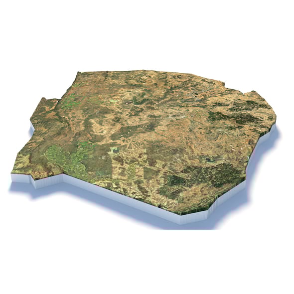 Eswatini Terrain Map - 3DOcean Item for Sale